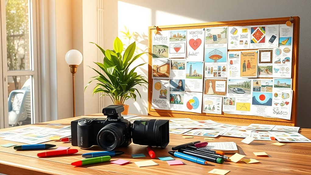 plan marketing videos visually